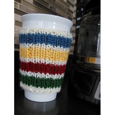 Hudson Bay Inspired Cup Cozy