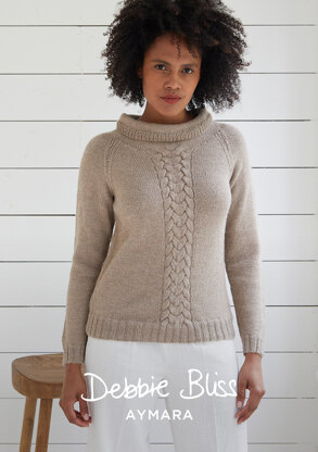 Dunwich Sweater - Knitting Pattern For Women in Debbie Bliss Aymara