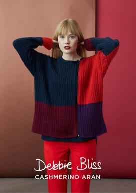 "Marianne Jumper" - Jumper Knitting Pattern For Women in Debbie Bliss Cashmerino Aran - DB223
