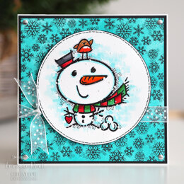 Woodware Clear Singles Little Snowman Stamp 4in x 4in