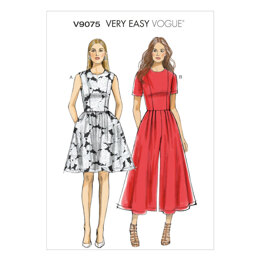 Vogue Misses'/Misses' Petite Dress and Jumpsuit V9075 - Sewing Pattern