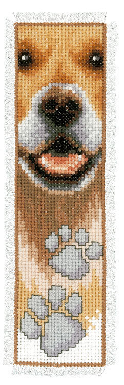 Vervaco Dog Close-Up Bookmark Cross Stitch Kit