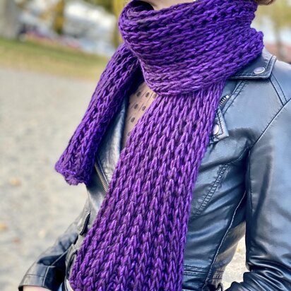 Easy/Beginner Scarf “For The Love of Brioche”
