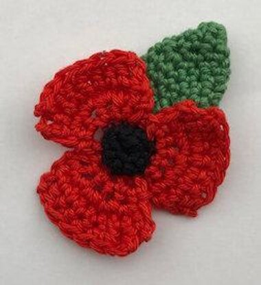 Remembrance Poppy - Flower Crochet Pattern