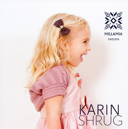 "Girls' Karin Shrug" - Rug Knitting Pattern For Girls in MillaMia Naturally Soft Merino