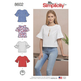 Simplicity 8602 Women's Tops in Two Lengths - Sewing Pattern