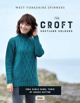 Iona Cable Panel Tunic in West Yorkshire Spinners The Croft Shetland Colours - DBP0072 - Downloadable PDF