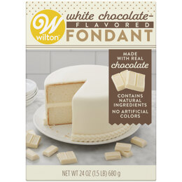 Wilton White Chocolate-Flavored Premade Fondant for Cake Decorating, 24 oz.