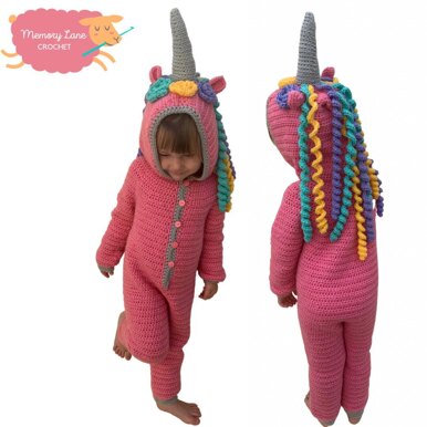 Unicorn kids onesie pyjamas