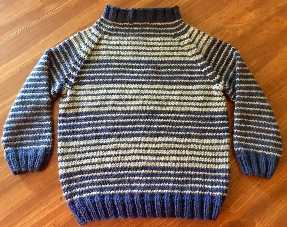 Boys Striped Sweater Knitting pattern by Mary Moran