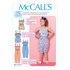 McCall's Children's/Girls' Blouson-Bodice Rompers and Jumpsuits M7376 - Paper Pattern Size 2-3-4-5