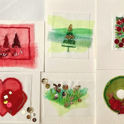 Rowandean Christmas Cards Kit (Red and Green) - 20cm x 25cm