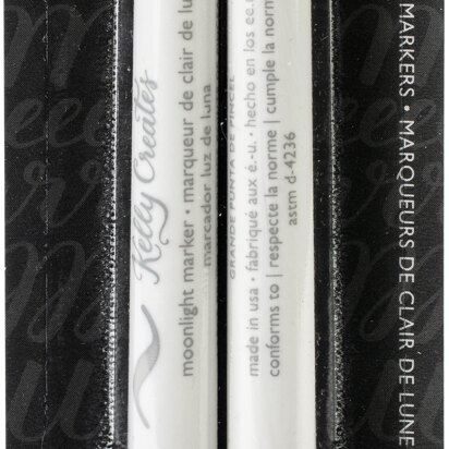 American Crafts Kelly Creates Moonlight Brush Markers 2/Pkg - White