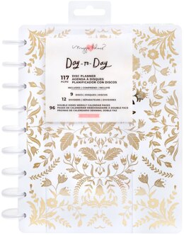 American Crafts Maggie Holmes Day-To-Day Undated 12 Month Planner 7.5"X9.5" - Golden
