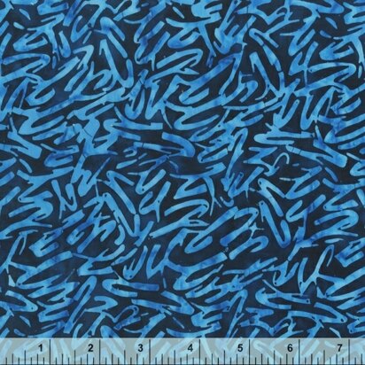 Anthology Fabrics Quiltessentials - Scribbles Blue