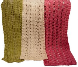 Barbara, Ruth and Leona Easy Lace Scarves