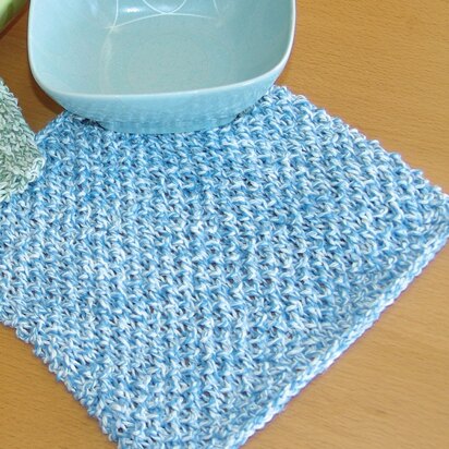 Knit Dishcloth in Lily Sugar 'n Cream Twists - Downloadable PDF