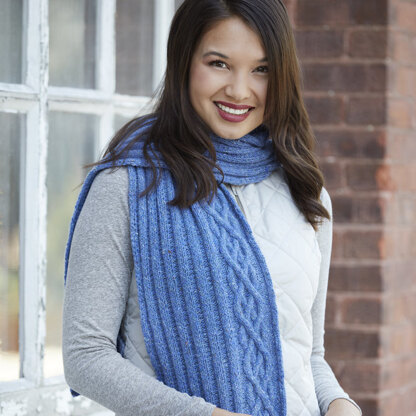The Stack Scarf in Valley Yarns Taconic - 875 - Downloadable PDF