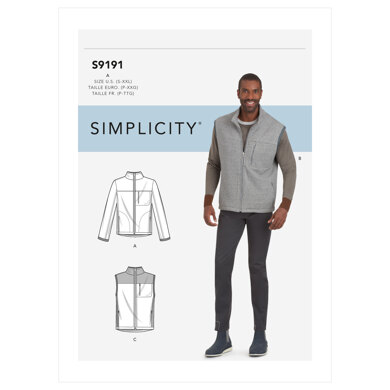 Simplicity Men's Vests & Jacket S9191 - Sewing Pattern