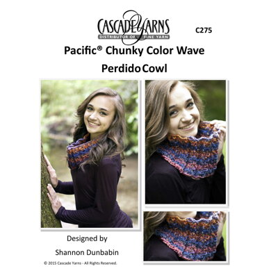Color Wave Perdido Cowl in Cascade Yarns Pacific Chunky - C275 - Downloadable PDF
