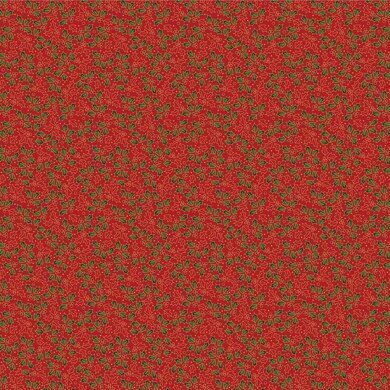 Craft Cotton Company Traditional Holly - Traditional Holly Red