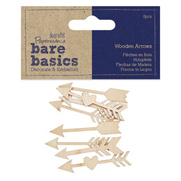 Papermania Wooden Arrows (8pcs) - Bare Basics