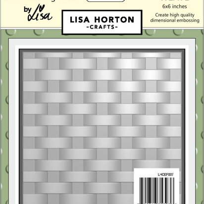 Lisa Horton 3D Embossing Folder - Weave