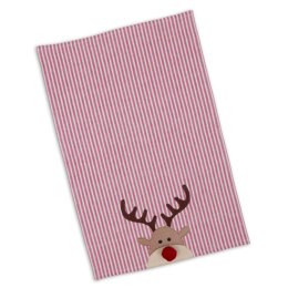 Design Imports Reindeer Embellished Dishtowel