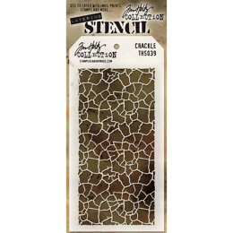 Stampers Anonymous Tim Holtz Layered Stencil 4.125"X8.5" - Crackle