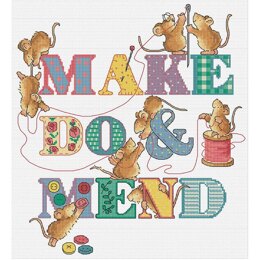Bothy Threads Make Do And Mend Cross Stitch Kit - 26 x 29cm