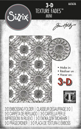 Tim Holtz 3-D Texture Fades Embossing Folder - Mini Kaleidoscope by Tim Holtz®