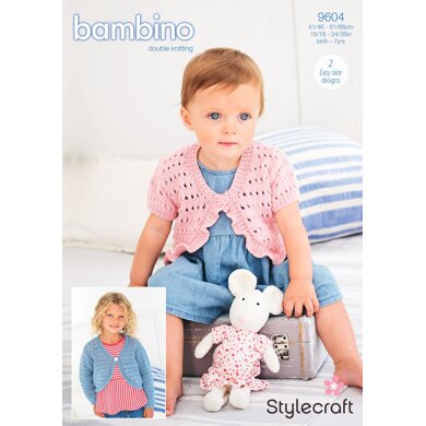 Boleros in Stylecraft Bambino DK - 9604 - Downloadable PDF
