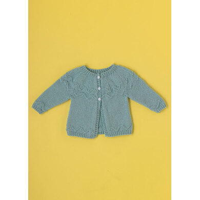 "See Saw Cardigan" : Cardigan Knitting Pattern for Babies in Paintbox Yarns DK | Light Worsted Yarn