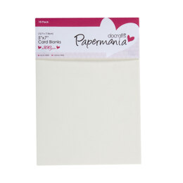 Papermania 5 x 7 Cards/Envelopes (10pk 300gsm) - Cream