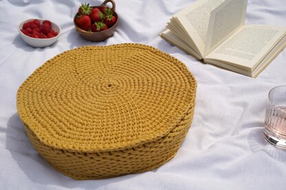 Roly - Eco-Ribbon Cushion in Paintbox Yarns Recycled Ribbon