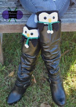 Peeping Penguin Boot Cuffs