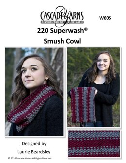 Smush Cowl in Cascade Yarns 220 Superwash® - W605 - Downloadable PDF
