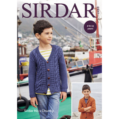 Cardigan in Sirdar No.1 Chunky  - 2493 - Downloadable PDF