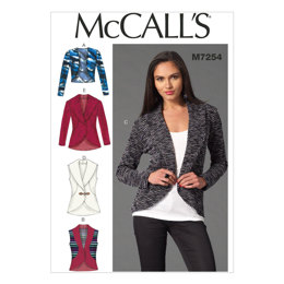 McCall's Misses' Cardigans M7254 - Sewing Pattern