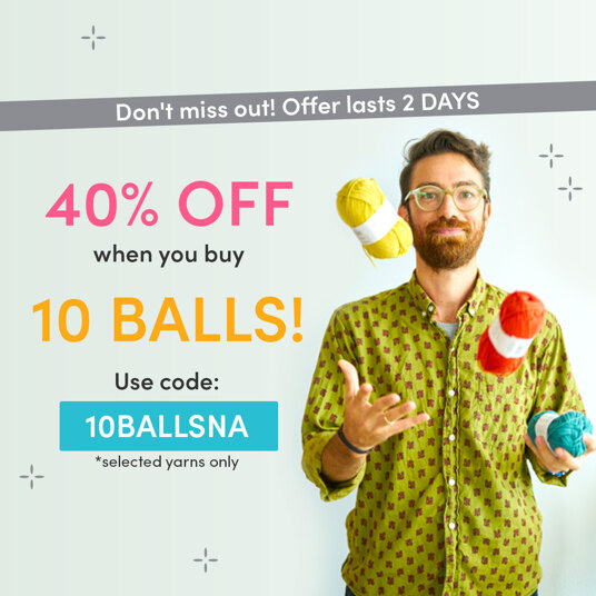 40 percent off 10 balls from the selection with code: 10BALLSNA