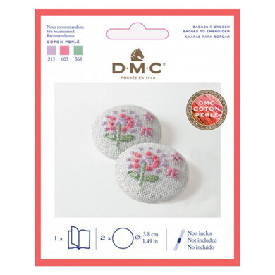 DMC Large Badges Embroidery Kit - 3.8cm