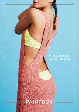 Midsummer Midi Dress - Free Knitting Pattern For Women in Paintbox Yarns Metallic DK