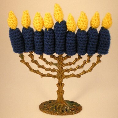 Hanukkah Candles Finger Puppets