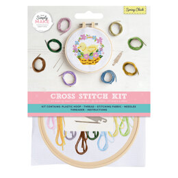 Simply Make Spring Chick Cross Stitch Kit - 20 x 15 x 1 cm