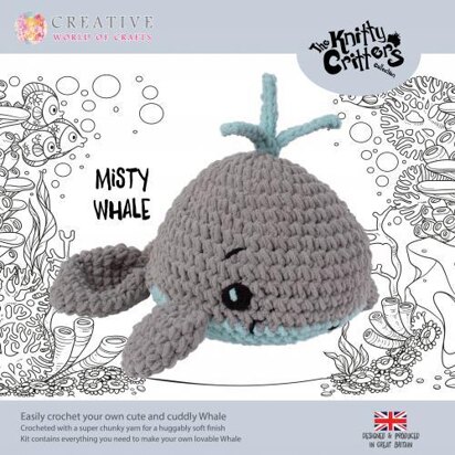 Creative World of Crafts Knitty Critters Misty Whale - 45cm