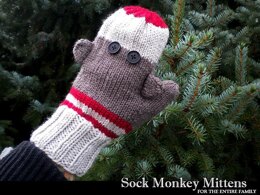 Sock Monkey Mittens