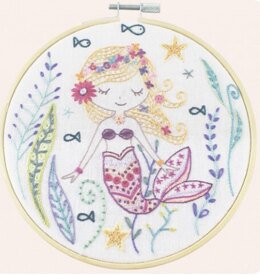 Un Chat Dans L'Aiguille Marjolaine the Little Mermaid Embroidery Kit - Multi
