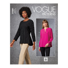 Vogue Misses' Top V1681 - Paper Pattern, Size 14-16-18-20-22