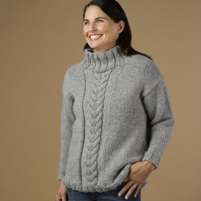 Icecap Pullover in Valley Yarns Berkshire Bulky - 1050 - Downloadable PDF