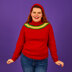 Bobble Yoke Jumper - Free Jumper Knitting Pattern For Women in Paintbox Yarns 100% Wool Worsted by Paintbox Yarns